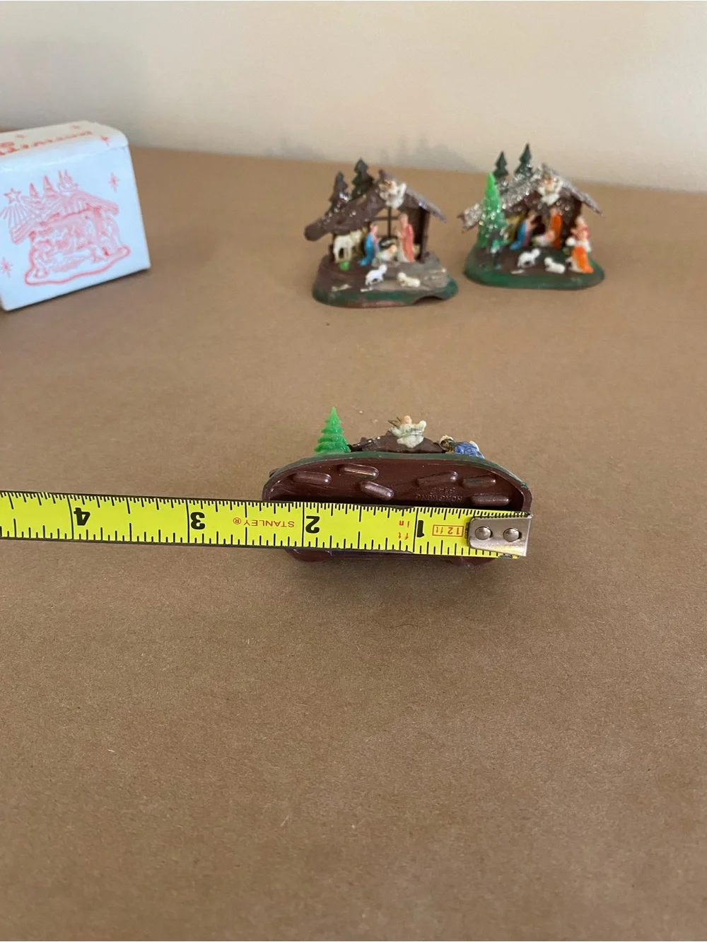 Vintage Miniature Nativity Sets - 3 with 2 boxes, Made in Hong Kong MCM Tiny